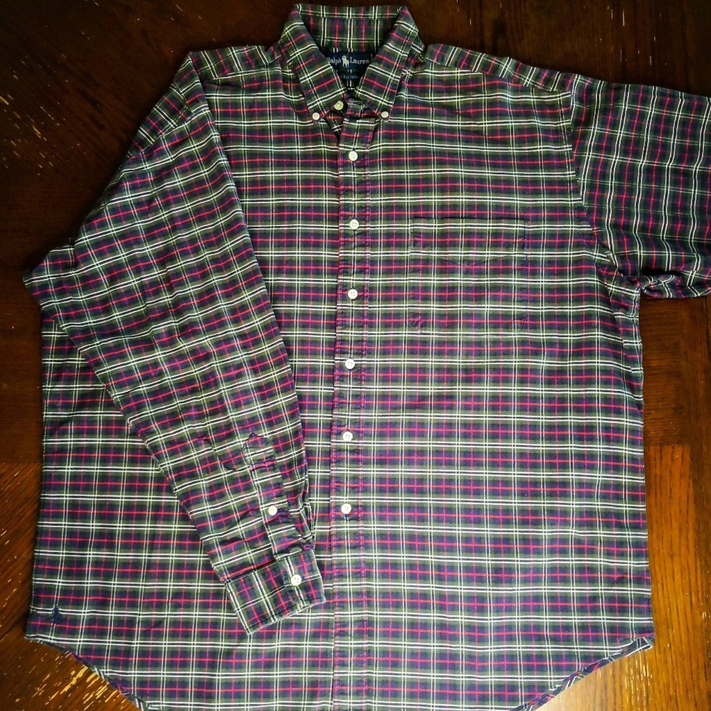 90s Vintage Polo Ralph Lauren Flannel XL